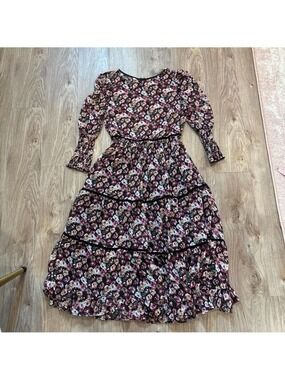 Women's Multi Floral Midi Dress